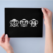 3 Wise Monkeys Emoji Flyer (Hand)
