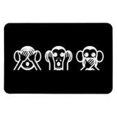 3 Wise Monkeys Emoji Magneet (Horizontaal)