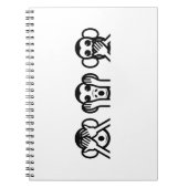 3 Wise Monkeys Emoji Notitieboek (Voorkant)
