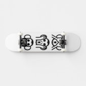 3 Wise Monkeys Emoji Skateboard (Horizontaal)