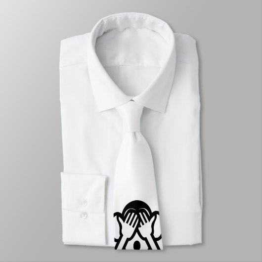 3 Wise Monkeys Emoji Stropdas (Gebonden)