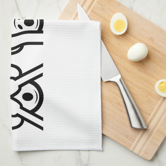 3 Wise Monkeys Emoji Theedoek (Quarter Fold)