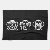 3 Wise Monkeys Emoji Theedoek (Horizontaal)