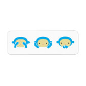 3 Wise Monkeys Etiket (Voorkant)