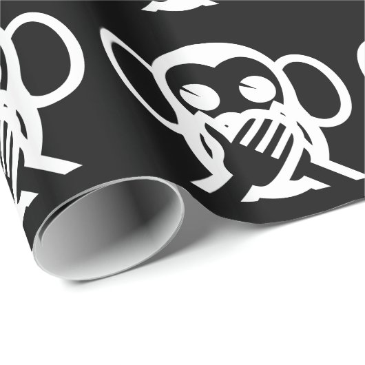 3 Wise Monkeys Iwazaru 言 ざ る Emoji Cadeaupapier (Rol Hoek)