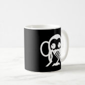 3 Wise Monkeys Iwazaru 言 ざ る Emoji Koffiemok (Voorkant rechts)