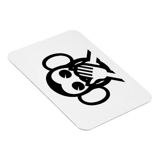 3 Wise Monkeys Iwazaru 言 ざ る Emoji Magneet (Rechterzijde)