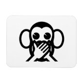 3 Wise Monkeys Iwazaru 言 ざ る Emoji Magneet (Horizontaal)