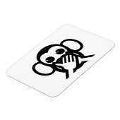 3 Wise Monkeys Iwazaru 言 ざ る Emoji Magneet (Linkerzijde)