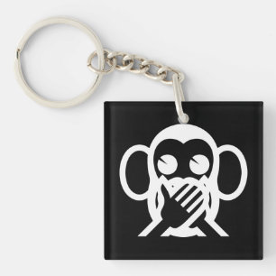 3 Wise Monkeys Iwazaru 言 ざ る Emoji Sleutelhanger