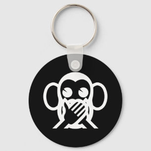 3 Wise Monkeys Iwazaru 言 ざ る Emoji Sleutelhanger