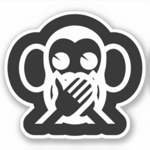 3 Wise Monkeys Iwazaru 言 ざ る Emoji Sticker