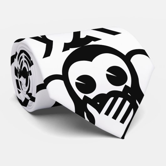 3 Wise Monkeys Iwazaru 言 ざ る Emoji Stropdas (Opgerold)