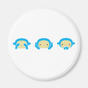 3 Wise Monkeys Magneet