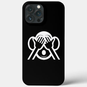 3 Wise Monkeys Mizaru 見 ざ る Zie GEEN Kwaad Emoji iPhone 13 Pro Max Hoesje