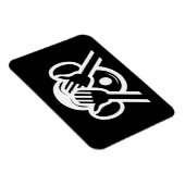 3 Wise Monkeys Mizaru 見 ざ る Zie GEEN Kwaad Emoji Magneet (Rechterzijde)