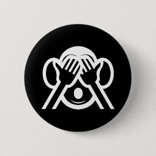 3 Wise Monkeys Mizaru 見 ざ る Zie GEEN Kwaad Emoji Ronde Button 5,7 Cm