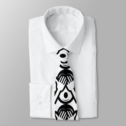 3 Wise Monkeys Mizaru 見 ざ る Zie GEEN Kwaad Emoji Stropdas (Gebonden)