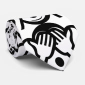 3 Wise Monkeys Mizaru 見 ざ る Zie GEEN Kwaad Emoji Stropdas (Opgerold)