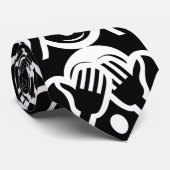 3 Wise Monkeys Mizaru 見 ざ る Zie GEEN Kwaad Emoji Stropdas (Opgerold)