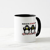 3 Wise Penguins (beide zijden) Mok (Voorkant rechts)