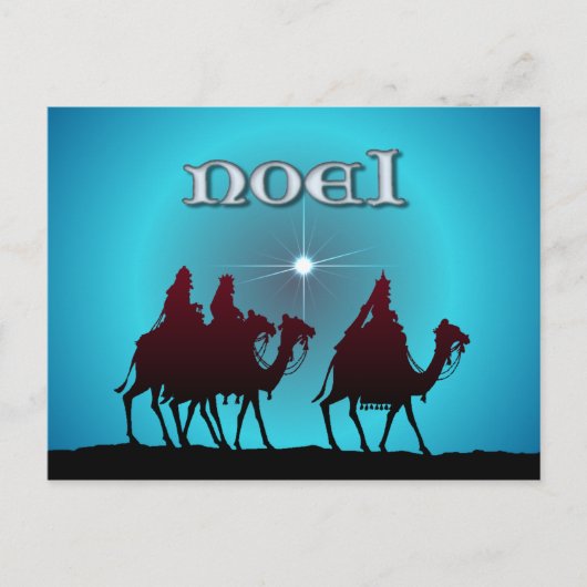 3 WISEMEN EN STAR van SHARON SHARPE Briefkaart (Voorkant)