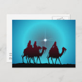 3 WISEMEN EN STAR van SHARON SHARPE Feestdagenkaart (Voorkant / Achterkant)