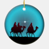 3 WISEMEN EN STAR van SHARON SHARPE Keramisch Ornament (Achterkant)