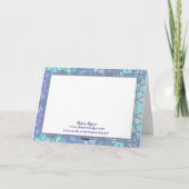 3 WISEMEN, STAR & BORDER beroemd gemaakt door SHAR Feestdagen Kaart (Achterkant)