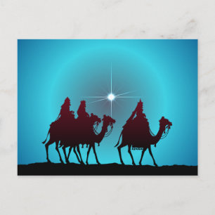 3 WISEMEN & STAR by SHARON SHARPE Feestdagenkaart