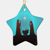 3 WISEMEN STAR & NATIVITEIT DOOR SHARON SHARPE KERAMISCH ORNAMENT (Links)