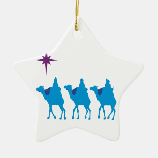 3 Wisemen Star-Ornament Keramisch Ornament (Voorkant)
