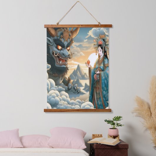 3 Wishes Oni Hangend Wandkleed (Slaapkamer)
