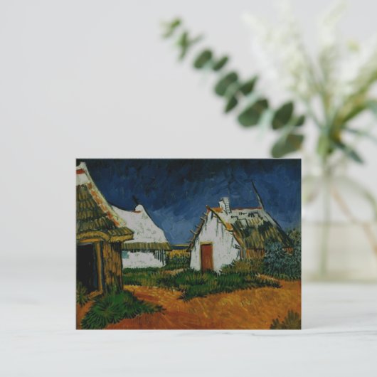 3 Witte Katoen Zintes-Maries, Vincent Van Gogh Briefkaart (Staand voorkant)