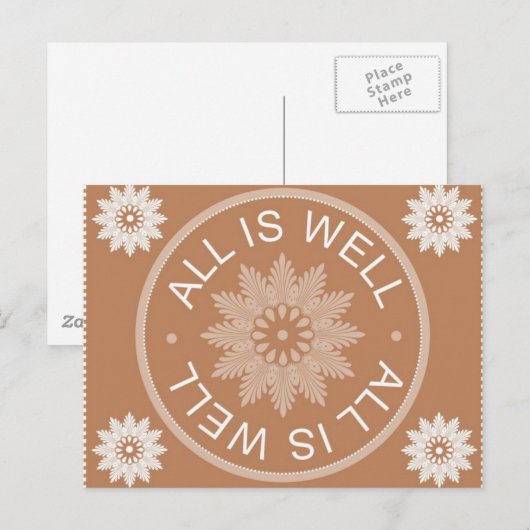 3 woordcitaten ~ Alles is goed ~ Motivatie Briefkaart (Voorkant / Achterkant)