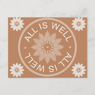 3 woordcitaten ~ Alles is goed ~ Motivatie Briefkaart