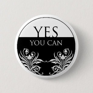 3 woorden quote-Ja U kunt Buttonnen Ronde Button 5,7 Cm