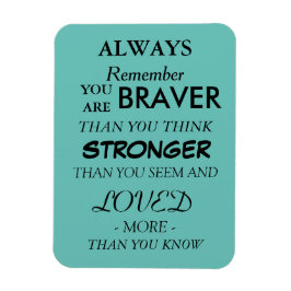 3"x4" Aanmoedigend Citaat Magnet Magneet