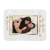 3"x4"Huwelijk sparen de magneet van de datumfoto (Horizontaal)