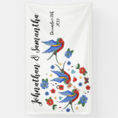 3' x5' Aangepast Tattoo voor traditionele vogelpan Spandoek (Verticaal)