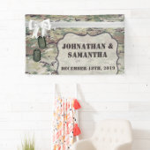 3' x5' Personalized Banner Army OCP Camo Uniform (Insitu)