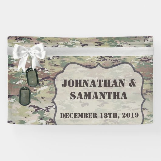 3' x5' Personalized Banner Army OCP Camo Uniform (Horizontaal)