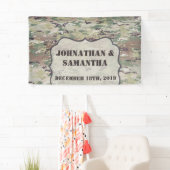 3' x5' Personalized Banner Army OCP Camo Uniform (Insitu)