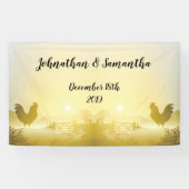 3' x5' Personalized Banner Sunny Morning Boerderij (Horizontaal)