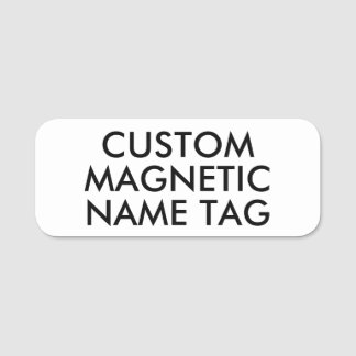 3" x 1,25" AFGERONDE op maat gemaakte magnetische Naamplaatje