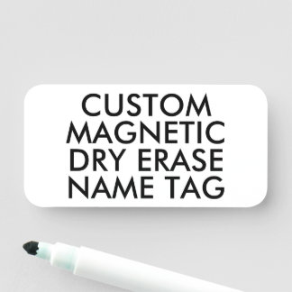 3" x 1,5" op maat gemaakte magnetische dry-erase n naamplaatje