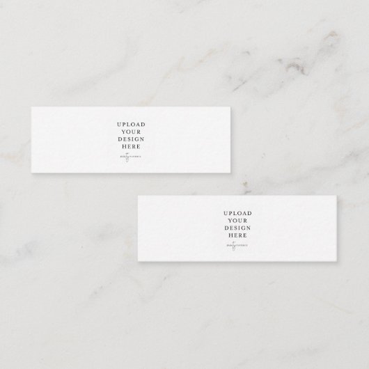 3 x 1 inch mini-Kaart Mini Visitekaartje (Voorkant / Achterkant)