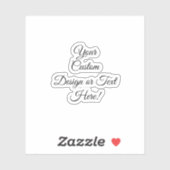  3" x 3" Custom-Cut Vinyl Stickers (Vel)