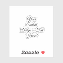  3" x 3" Custom-Cut Vinyl Stickers