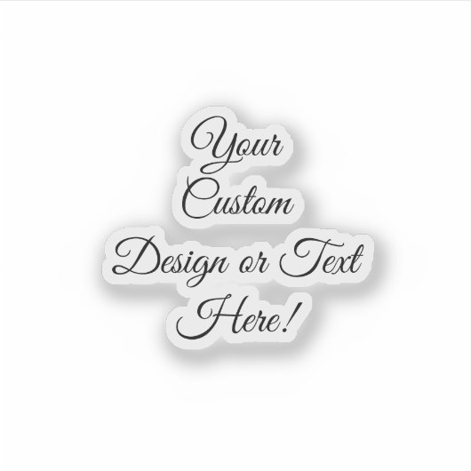  3" x 3" Custom-Cut Vinyl Stickers (Voorkant)